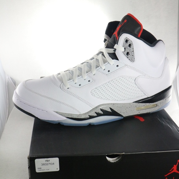 Jordan Other - Nike x AIR JORDAN 5 Retro White Cement Sz 16
